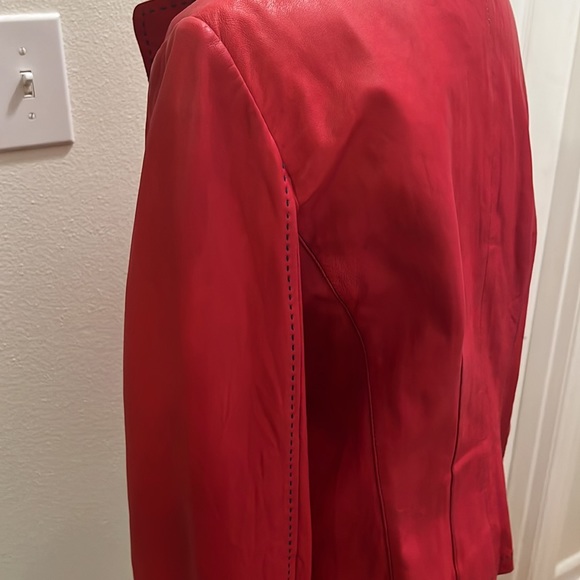 Alexander Julian 100% genuine leather jacket size Medium - Picture 7 of 10